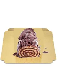 HappyTarta.se Vegansk chokladkrämrulle, sockerfri, ekologisk och glutenfri 25 cm - 58