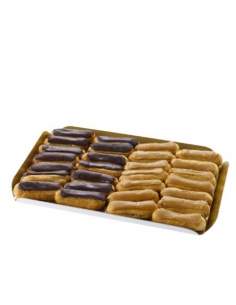 HappyTarta.se 16 Choklad- och kaffeclairer utan socker, vegan, ekologiskt och glutenfritt med lågt glykemiskt index Lämplig för