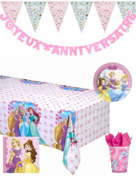 HappyTarta.se Födelsedagsdekorationspaket Belle Disney -prinsessor - 1