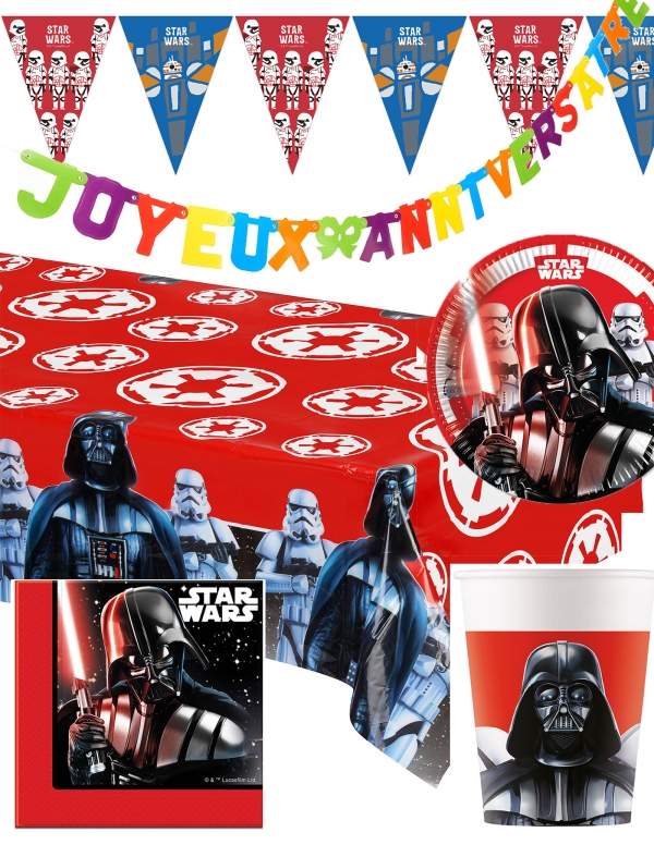 HappyTarta.se Star Wars Darth Vader födelsedagsdekorationspaket - 1