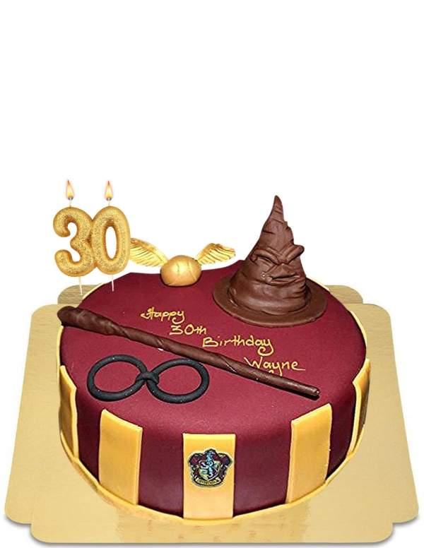 HappyTarta.se Harry Potter -tårta med veganskinn och baguette, glutenfri - 46