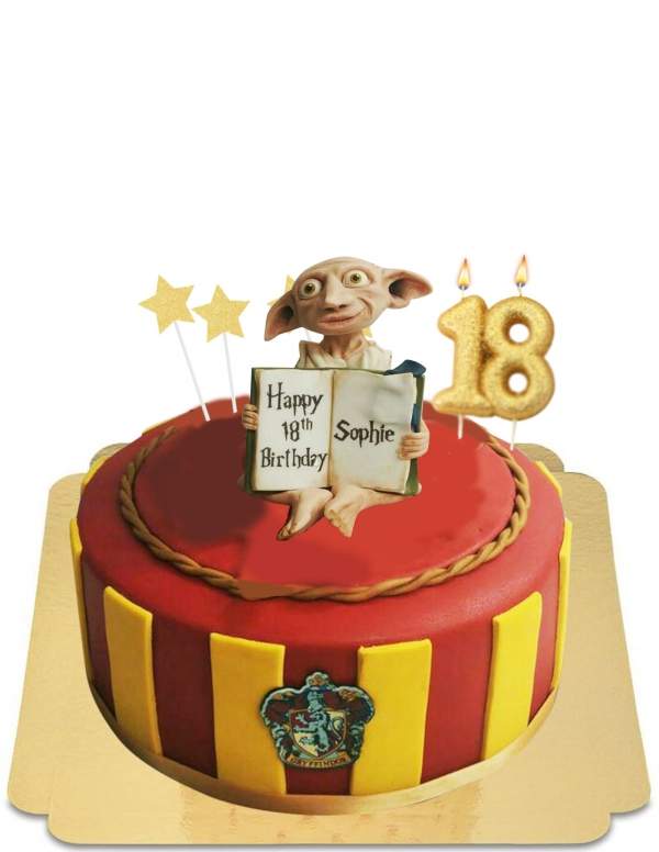  Cake Book Harry Potter -figur Dobby house elf vegan, glutenfri - 52