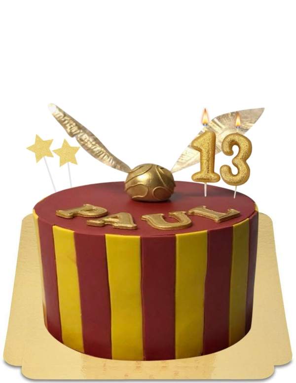  Vegansk röd och gul Harry Potter -tårta, glutenfri - 166