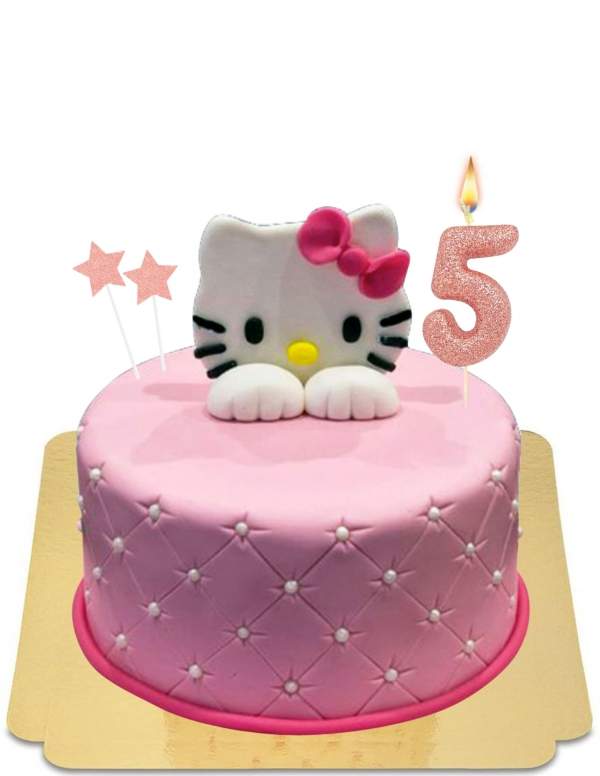  Vegan deluxe pärla Hello Kitty -tårta, glutenfri - 178