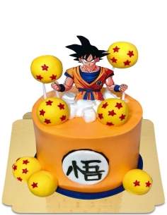 HappyTarta.se Vegansk apelsin Dragon ball Z Sangoku -tårta, glutenfri - 1