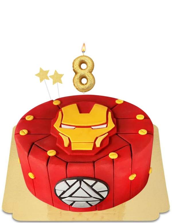  Iron Man -tårta med vegansk kräm, glutenfri - 259