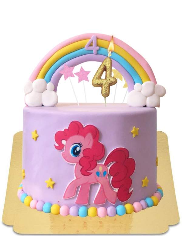 HappyTarta.se Vegan My Little Pony Rainbow Cake, glutenfri - 133