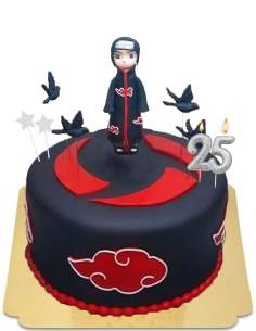 Vegan Itachi Sharingan Cake, glutenfri - 243
