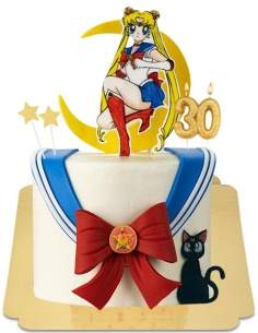 Sailor moon vintage manga veganskaka, glutenfri - 10