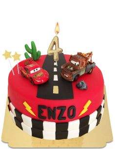 HappyTarta.se Ekologisk, vegansk och glutenfri Disney Cars-tårta - 73