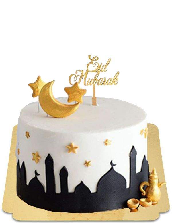 HappyTarta.se Ekologisk, vegansk och glutenfri Eid Mubarak-tårta - 3