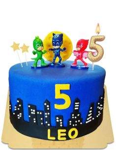HappyTarta.se PJ Masks pj masker tårta vegan, ekologisk och glutenfri - 52